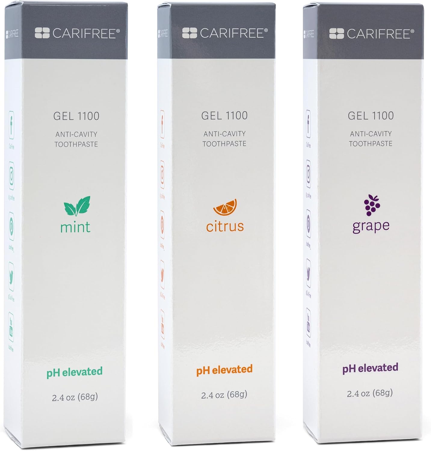 CariFree Gel 1100 Variety Pack: Anti-Cavity Fluoride Toothpaste