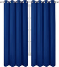 Blackout Curtains 66 x 95 in Royal Blue Set of 2 - Thermal Room