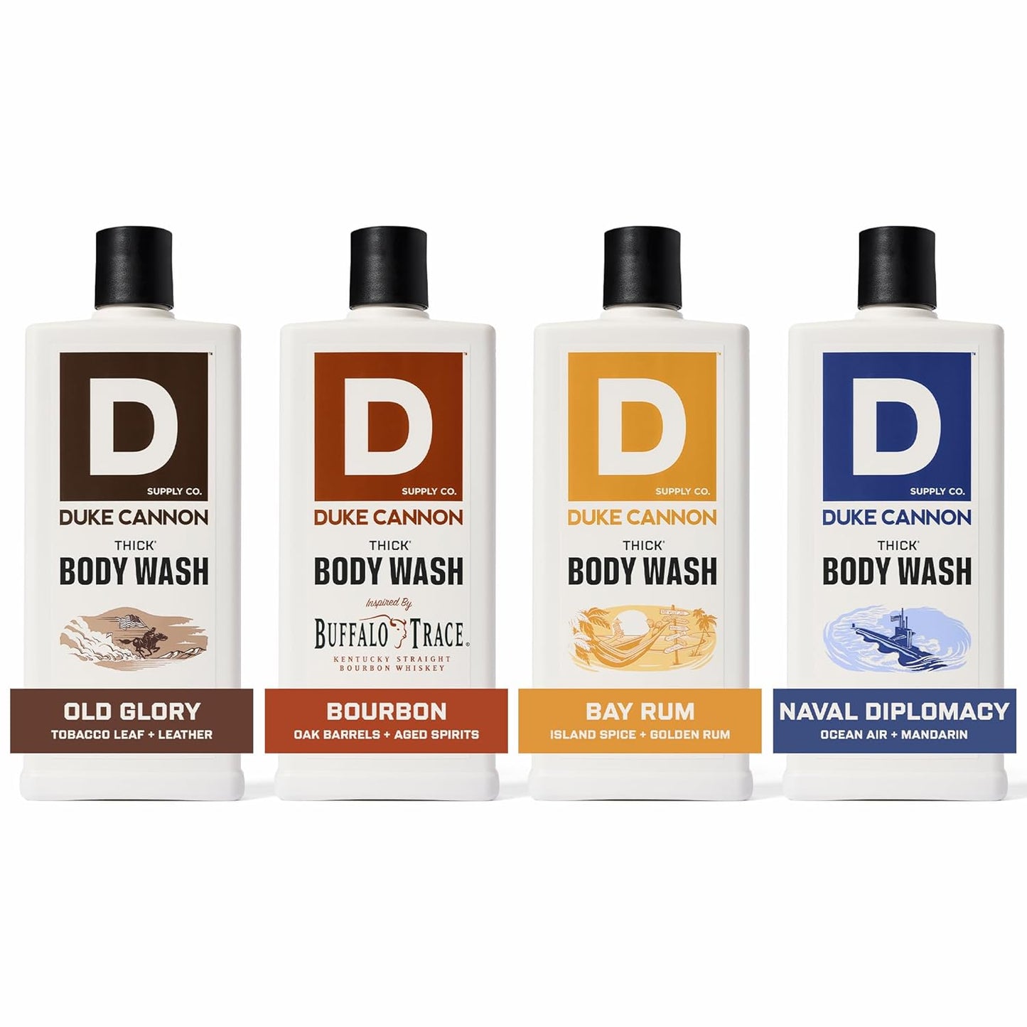 Duke Cannon Thick High Viscosity Body Wash for Men - 4 Scents