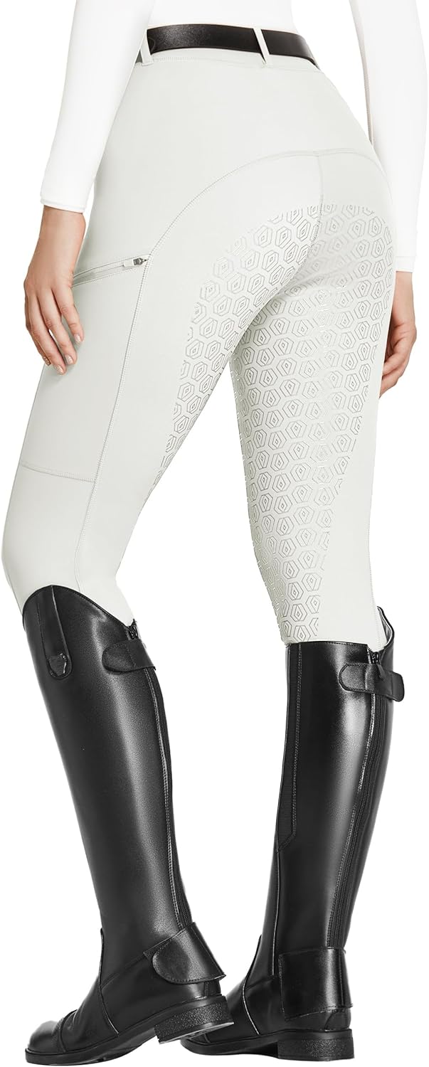 FitsT4 Sports Women's Full Seat Riding Tights for Equestrian Use