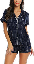 Cherrydew Bamboo Viscose Short Sleeve Pajama Shorts Set - Cooling Sets