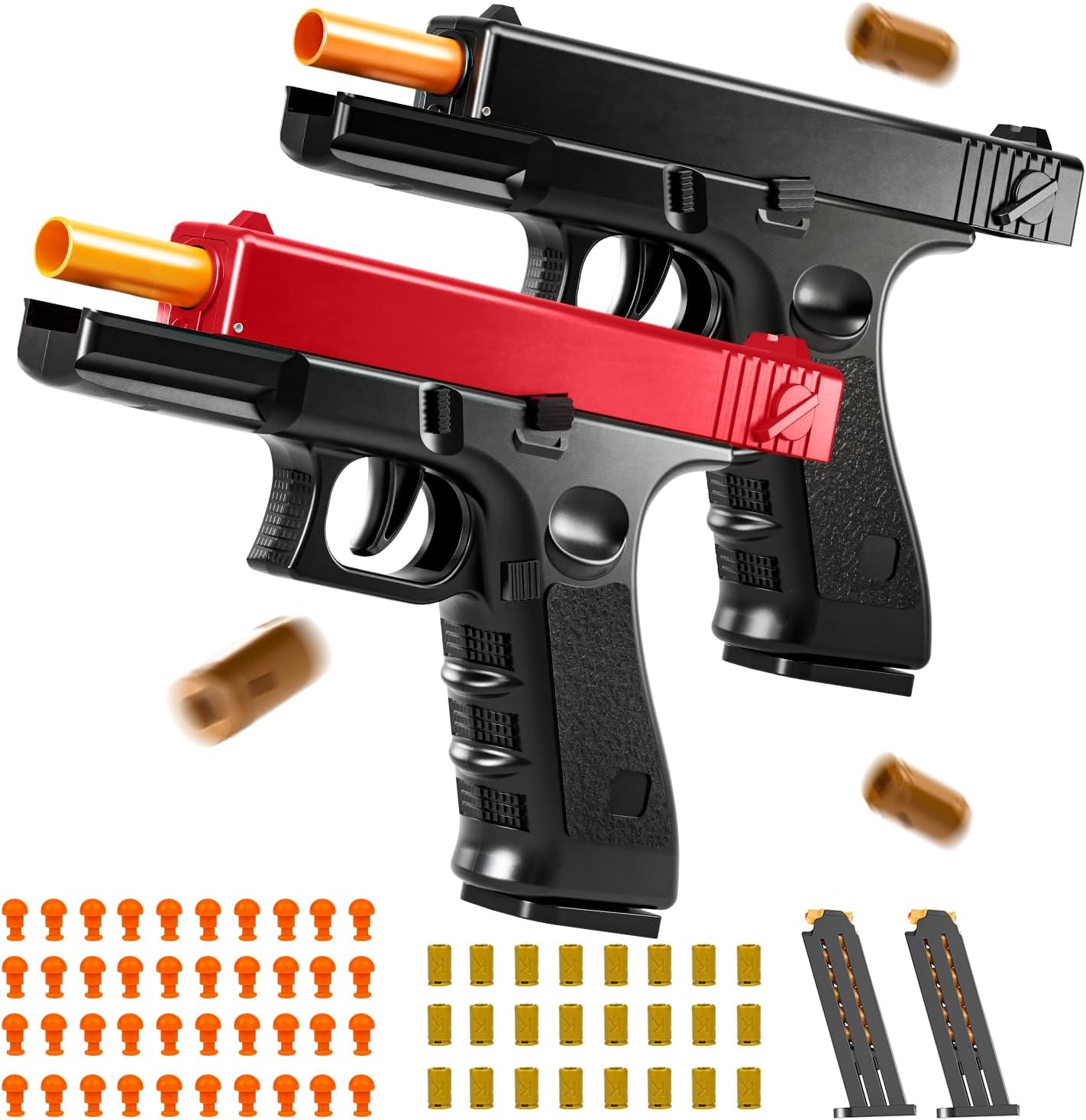 2Pack Shell Ejection Toy Gun - Semi-Automatic Foam Blasters