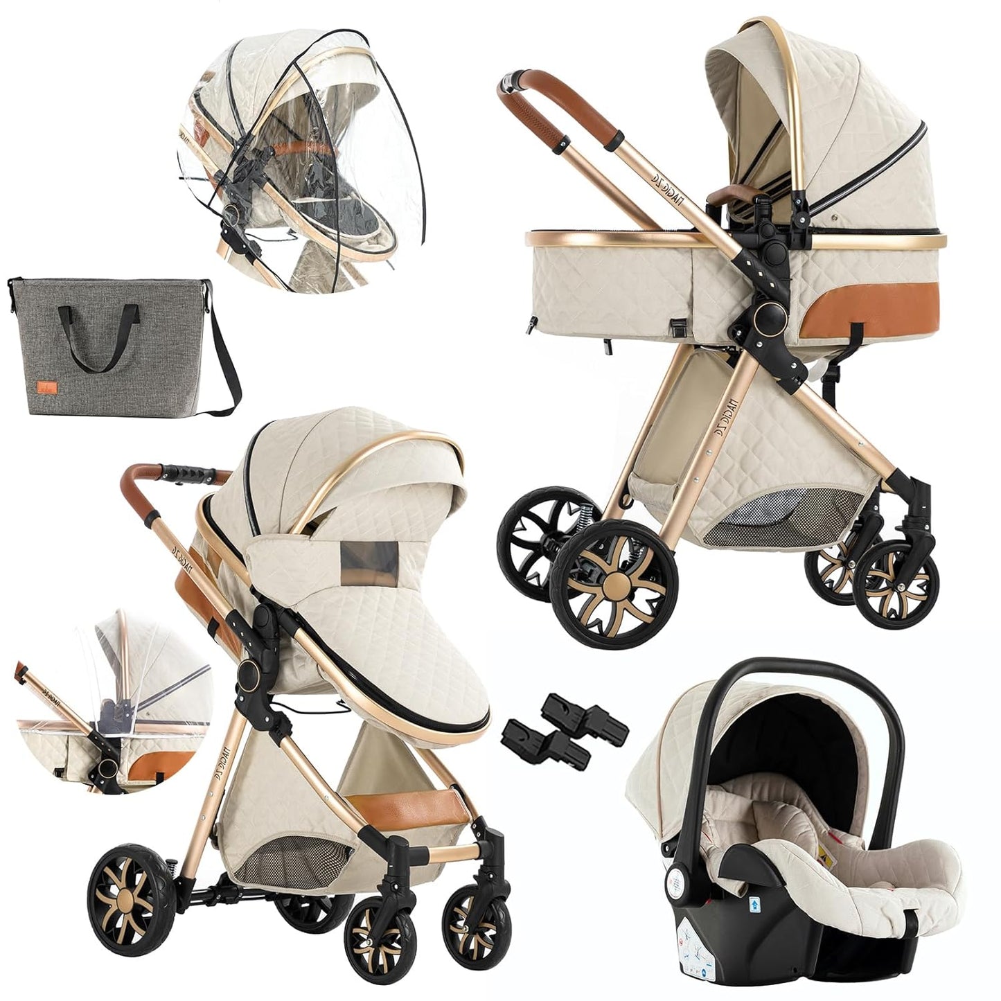 3 in 1 Baby Stroller Travel System Combo Set for Modern Parents