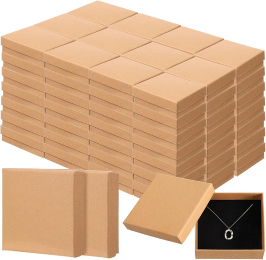 100 Pcs Jewelry Gift Boxes for Necklace Earring Bracelet Storage
