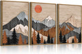 ANHUIB Mountain Wall Art Set of 3 for Living Room Decor