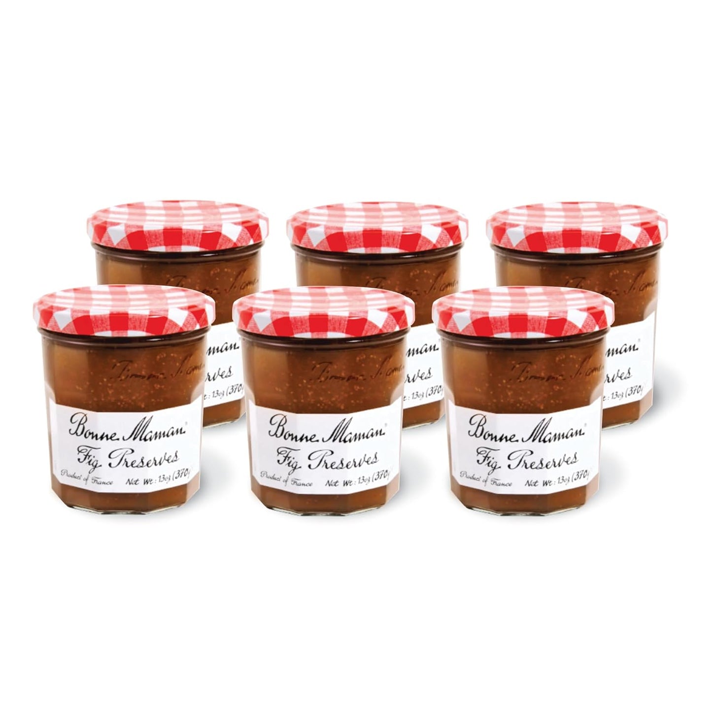 Fig Preserves in 13 oz Glass Jars - Pack of 6 for Sweet Delights