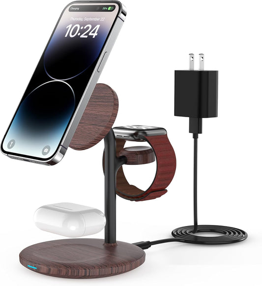 XooFly 3 in 1 Wireless Charging Station for Apple Devices