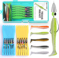 Texas Rig Kit 10 PCs with Paddle Tail Swimbaits - Ready Fishing Kit