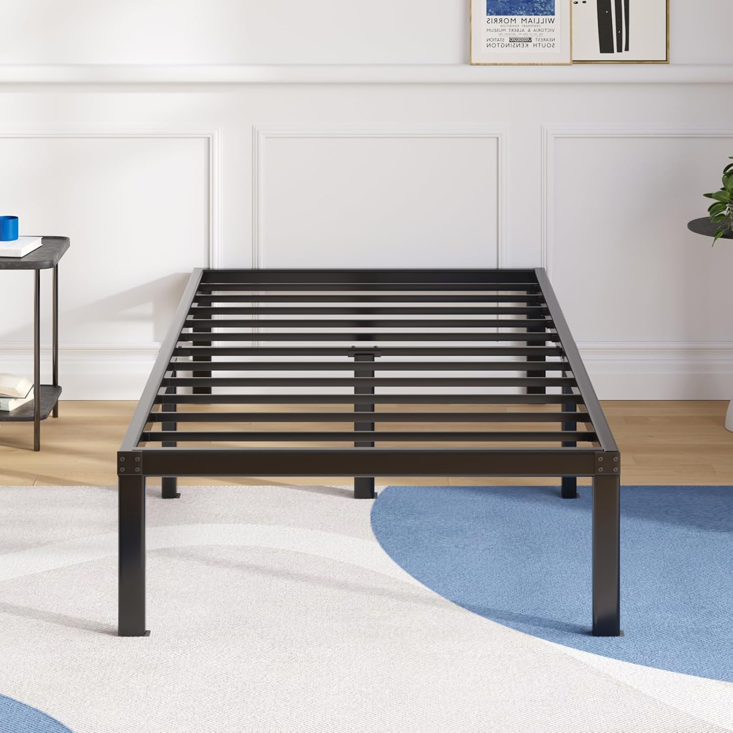 Avenco Metal Platform Bed Frame Twin Size for Quiet Sleep