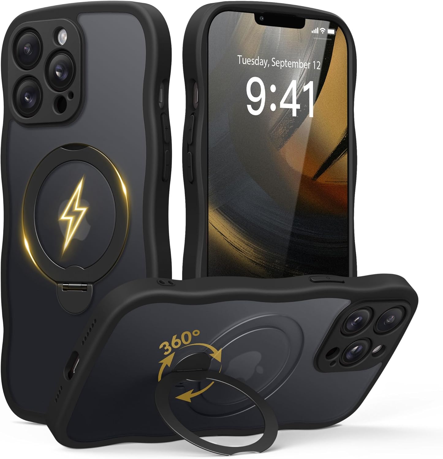 GolbinBox iPhone 13 Pro Case with 360 Magnetic Stand & Style