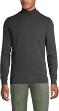 Mens Supima Cotton Mock Turtleneck Shirt - Lightweight Layer