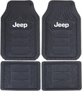 Jeep WeatherPro 4 Piece Floor Mats Set - Universal Fit Black