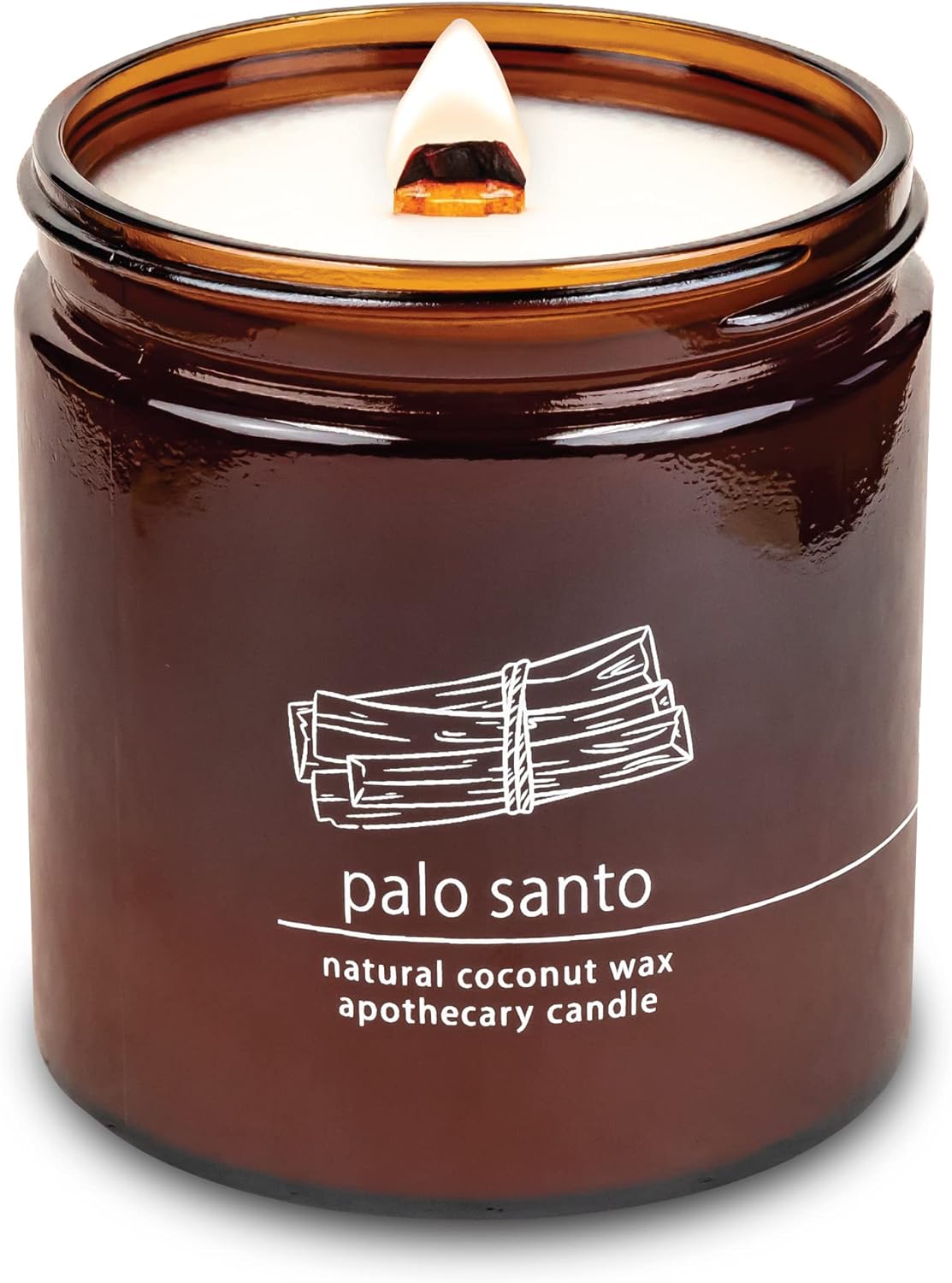 Hemlock Park Crackling Wood Wick Candle with Natural Coconut Wax