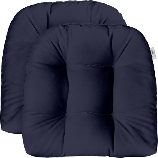 Sunbrella Tufted Wicker U-Shape Cushions Set of 2 for Outdoors