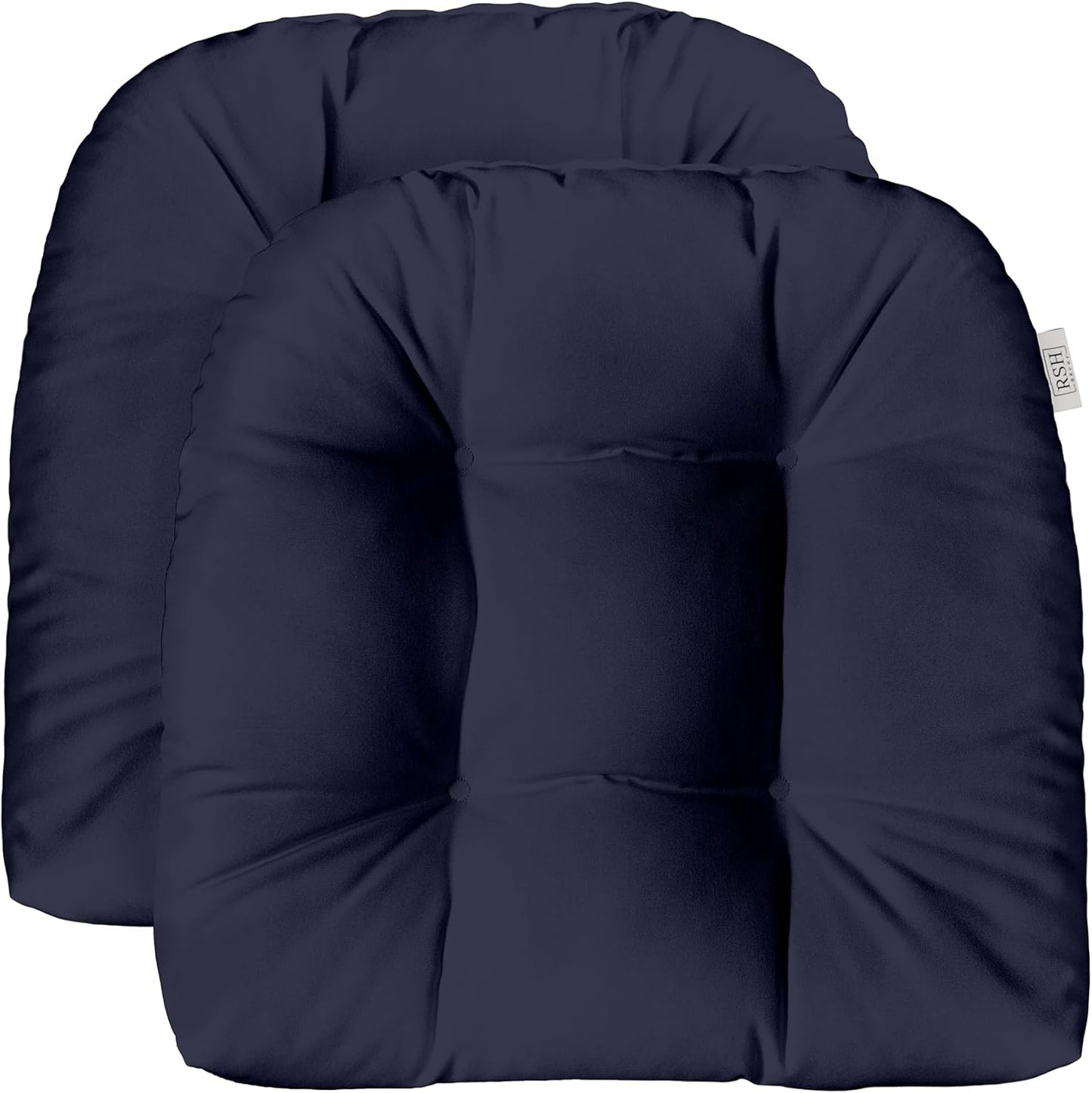 Sunbrella Tufted Wicker U-Shape Cushions Set of 2 for Comfort