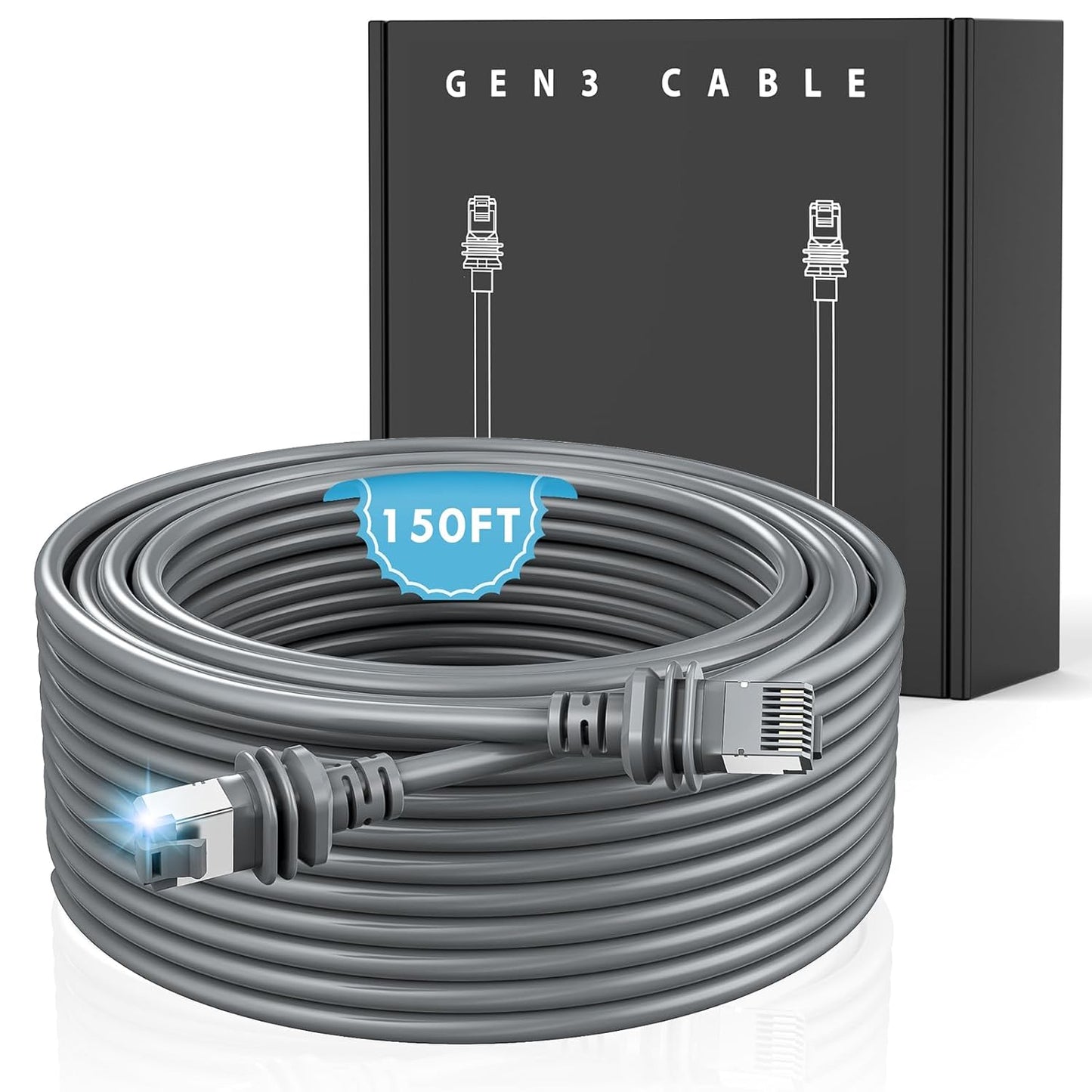 SVANE 150FT Waterproof Ethernet Cable - Fast Connectivity