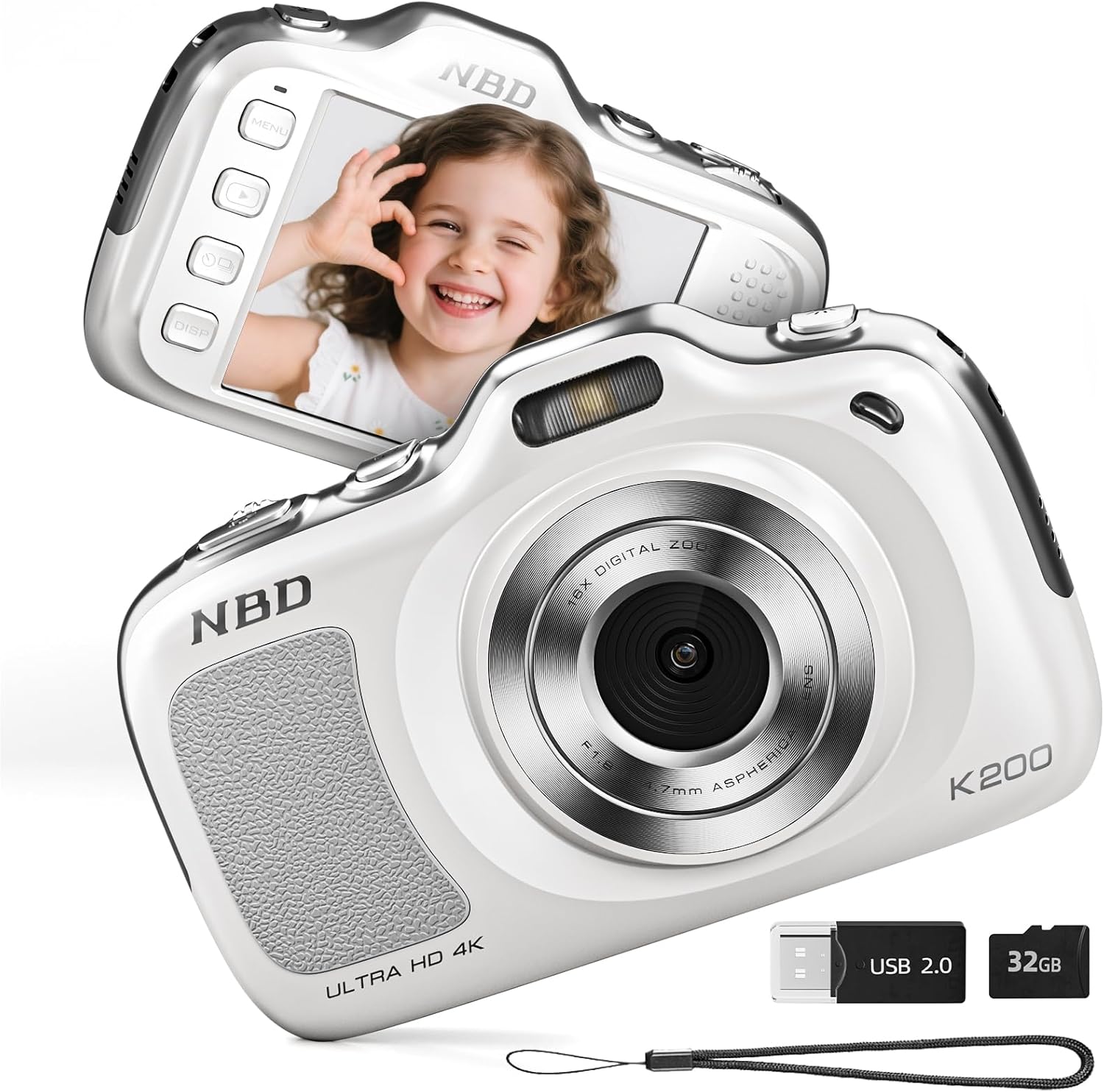 64MP Digital Camera for Photography with 4K Video and Zoom