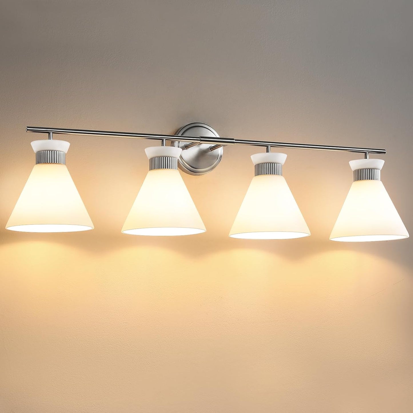 WOSHITU Bathroom Light Fixtures: Stylish 4 Light Vanity Sconce