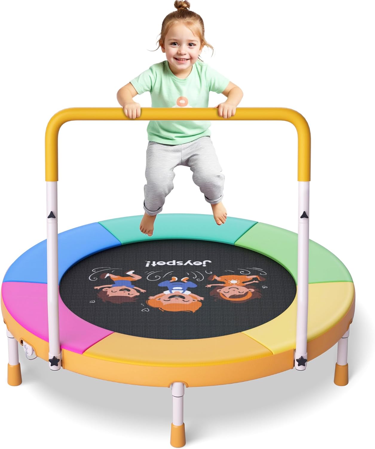 Premium 3FT Foldable Toddler Trampoline for Kids Ages 1-6