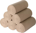 Khaki Fleece Throw Blanket 6-Pack 50 x 60 in - Lightweight Warm Throws