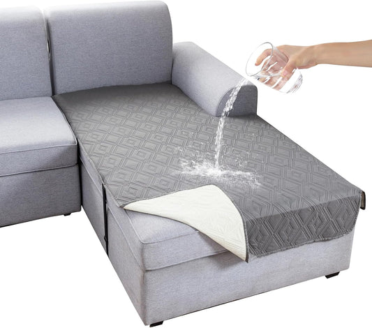 Genina 100% Waterproof Sectional Couch Covers for Pets and Kids