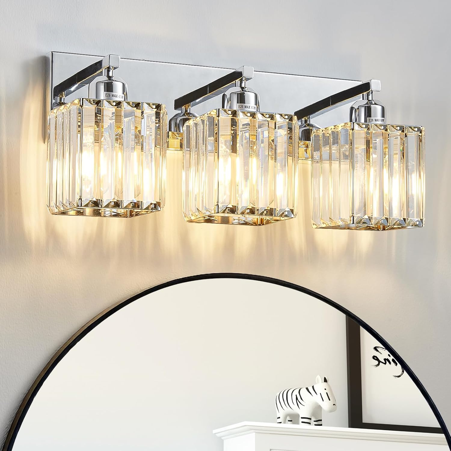 Modern Bathroom Vanity Light with Crystal Design for Elegance