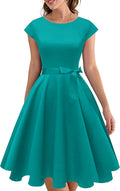 Vintage Swing Cocktail Party Dress with Pockets for Women