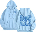 Womens Pink Pom Puff Hoodies Cute Preppy Oversized Sweatshirt - Cozy