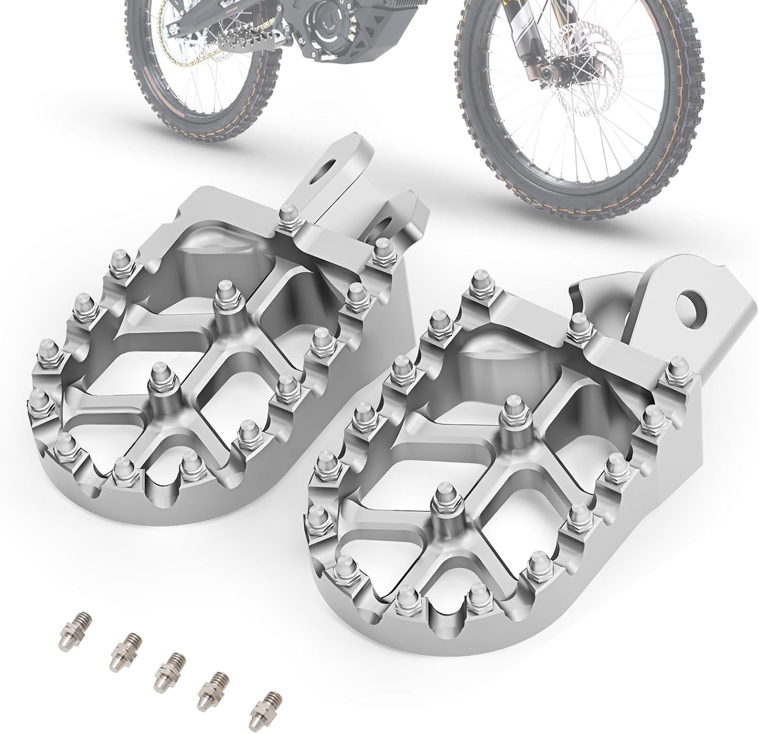 Motorcycle Footpegs Wider Foot Pegs CNC for Surron Sur Ron LBX