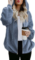 Sherpa Jacket for Women Oversized Fleece Zip Hoodie - Cozy Fit