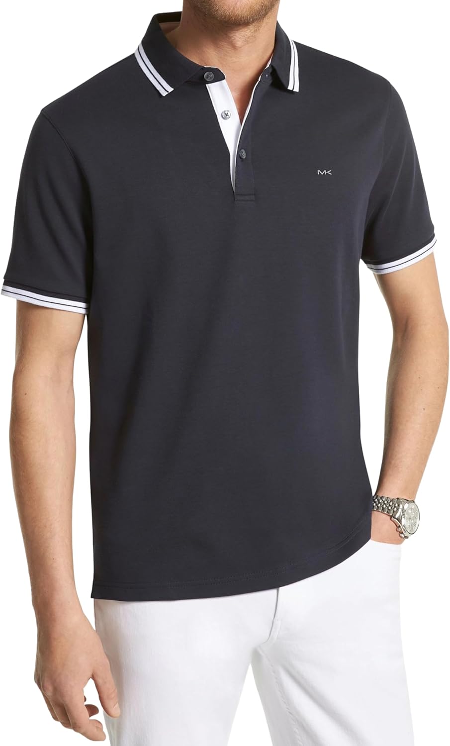 Michael Kors Men's Greenwich Polo: Stylish Cotton Essential