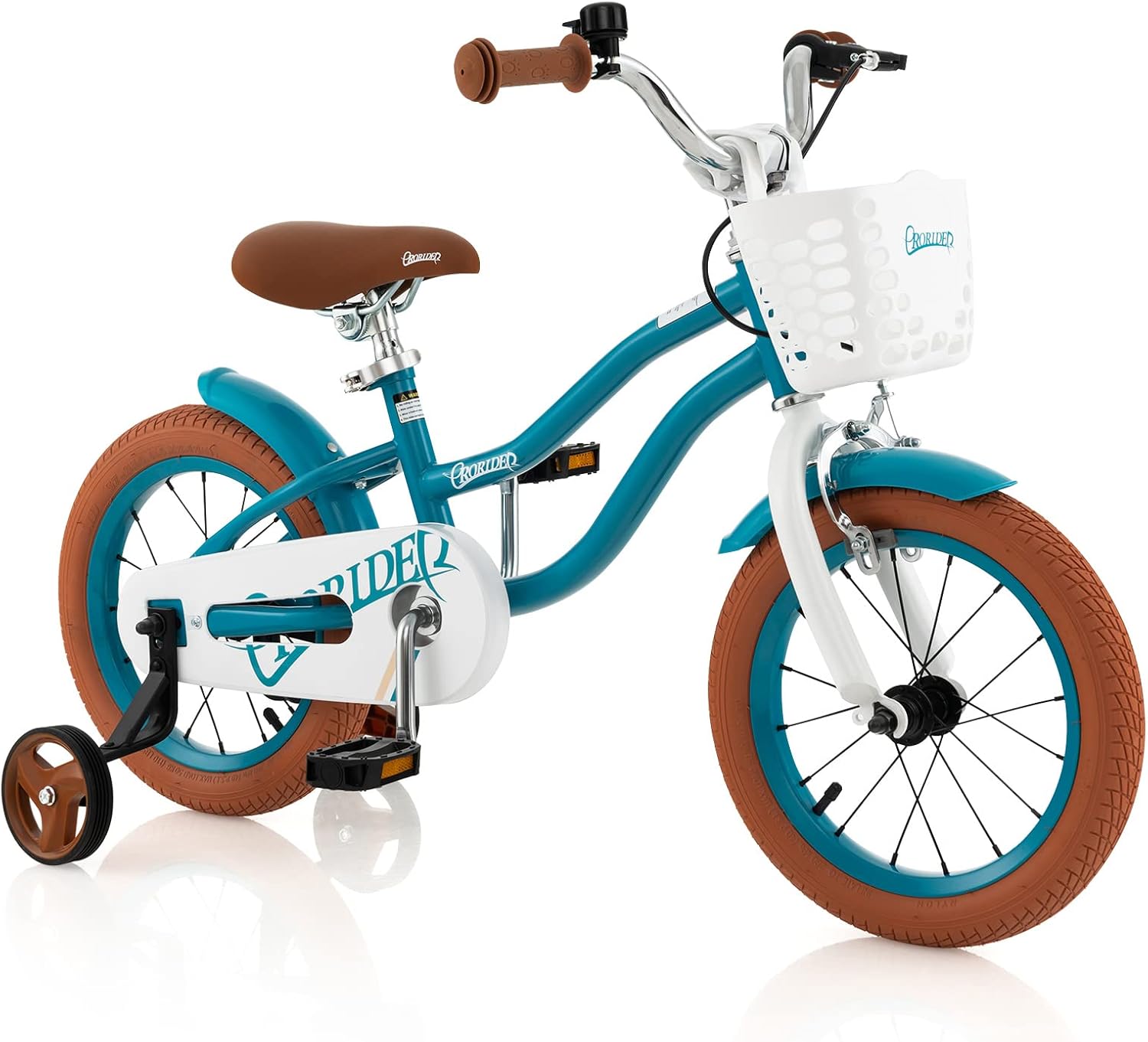 Kids Bike with Adjustable Seat and Training Wheels for Safety