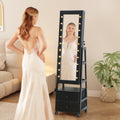 Jewelry Armoire Cabinet Organizer Standing with 20 LED Lights