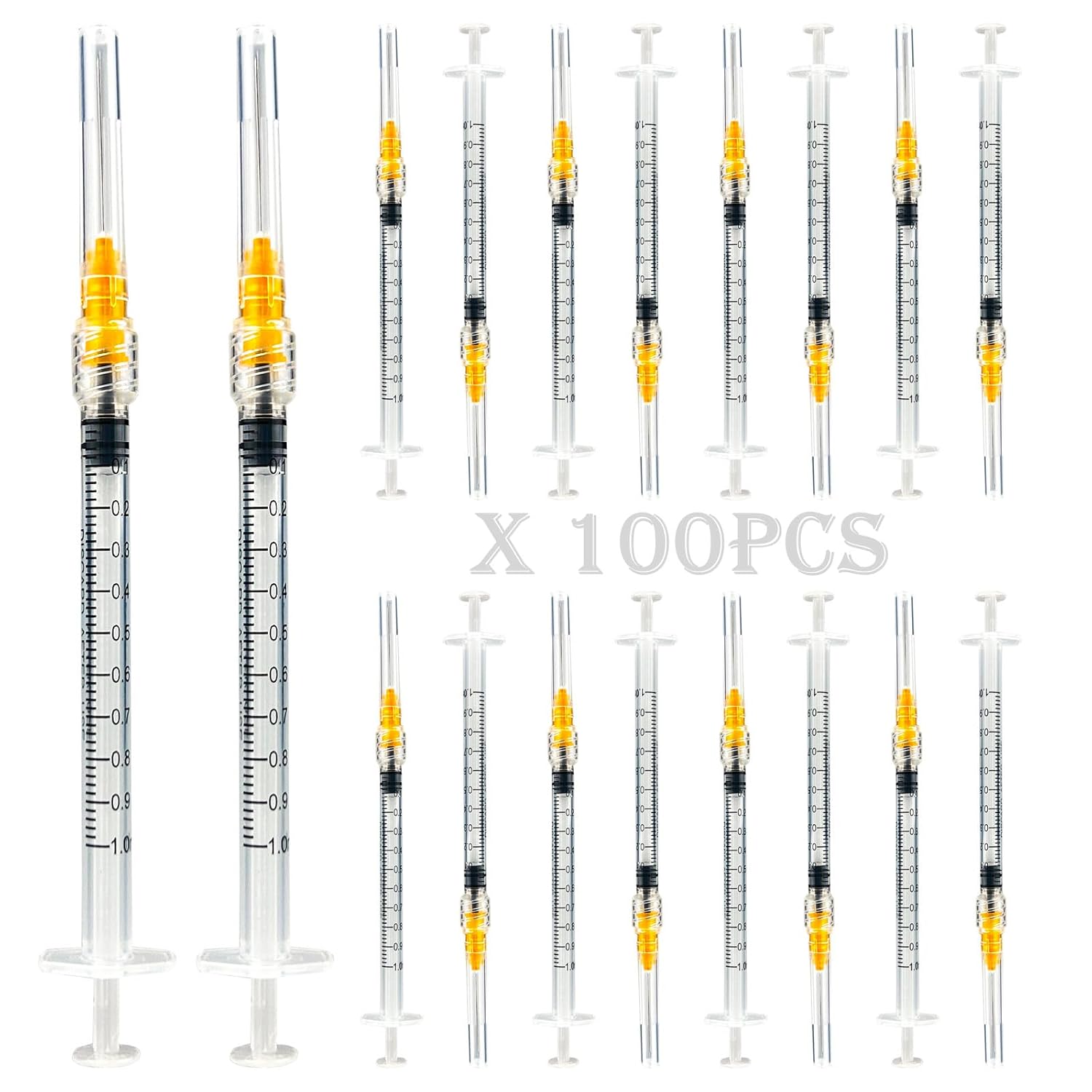1ml Luer Lock Syringe with 25Ga Needle for Various Uses