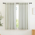 Flax Linen Curtains W 52 x L 90 in, 2 Panels - Light Filtering Privacy