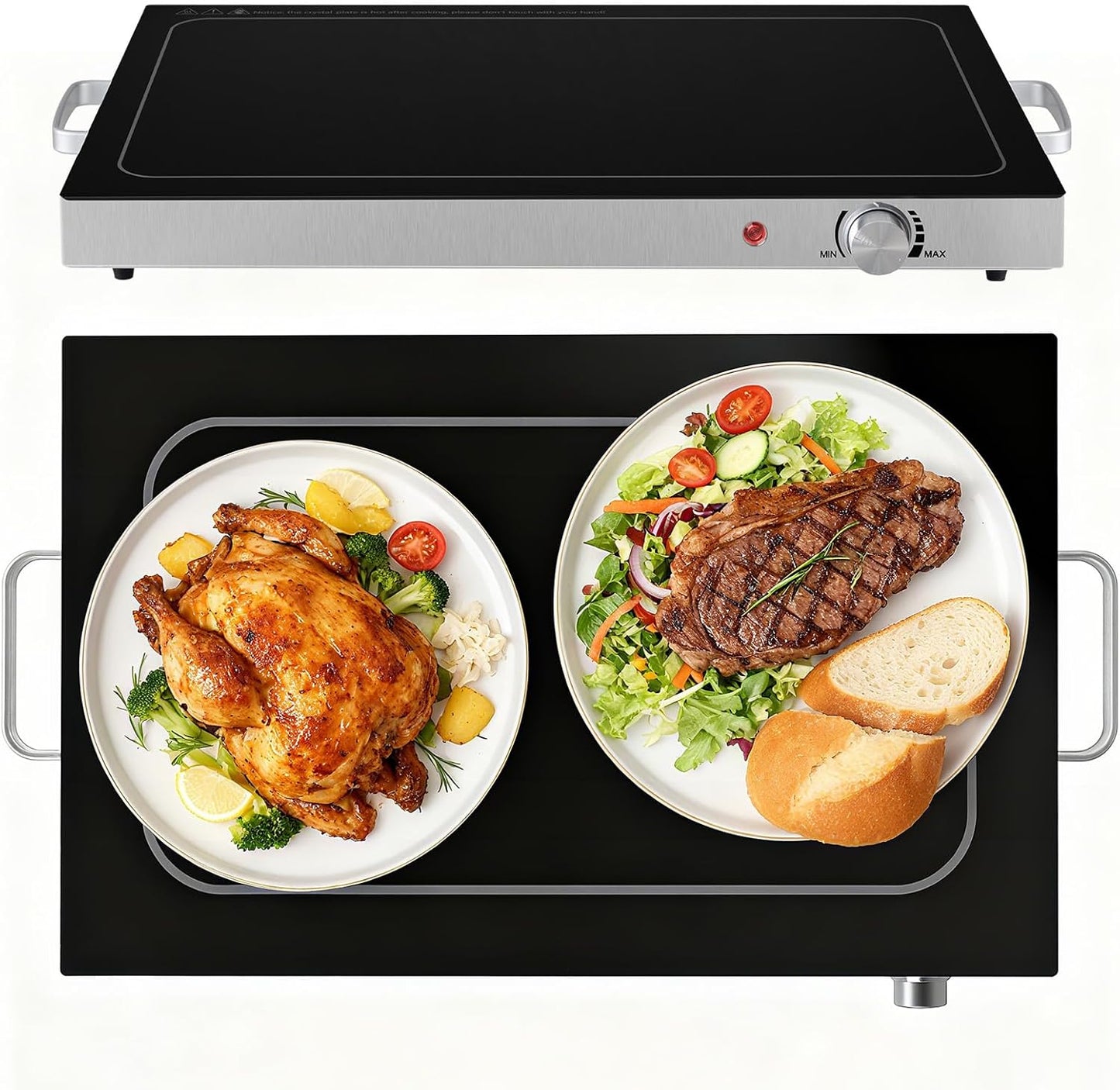Sweetcrispy Electric Warming Tray for Parties and Gatherings
