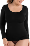 Cami Shaper Long Sleeve T Shirt for Women - Seamless Tummy Control any