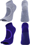 Non-Slip Toeless Yoga Socks for Women US 5-9.5 - Toe-Split Grip