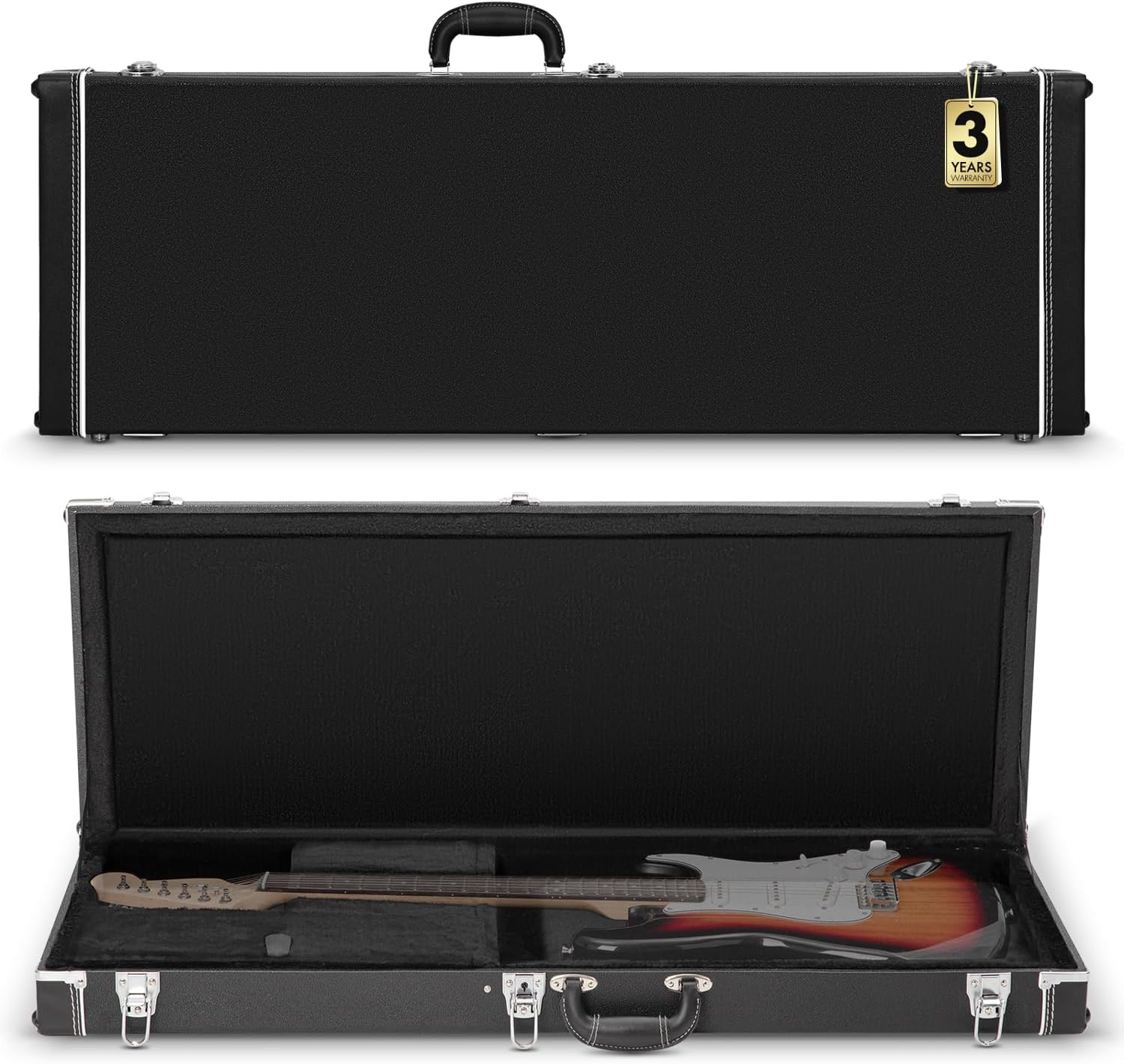 CAHAYA Electric Guitar Case: Hardshell Gig Case for ST Guitars