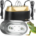 Dual Reptile Light Fixture with Switches - High Reflection Dual Dome