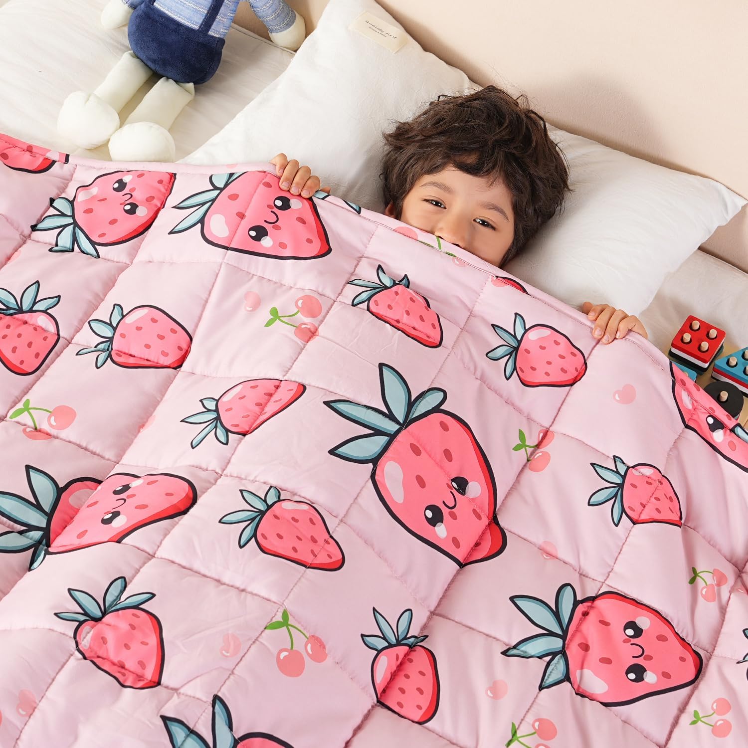 Sivio Weighted Blanket 7lbs for Sleep, Cooling Summer Comfort