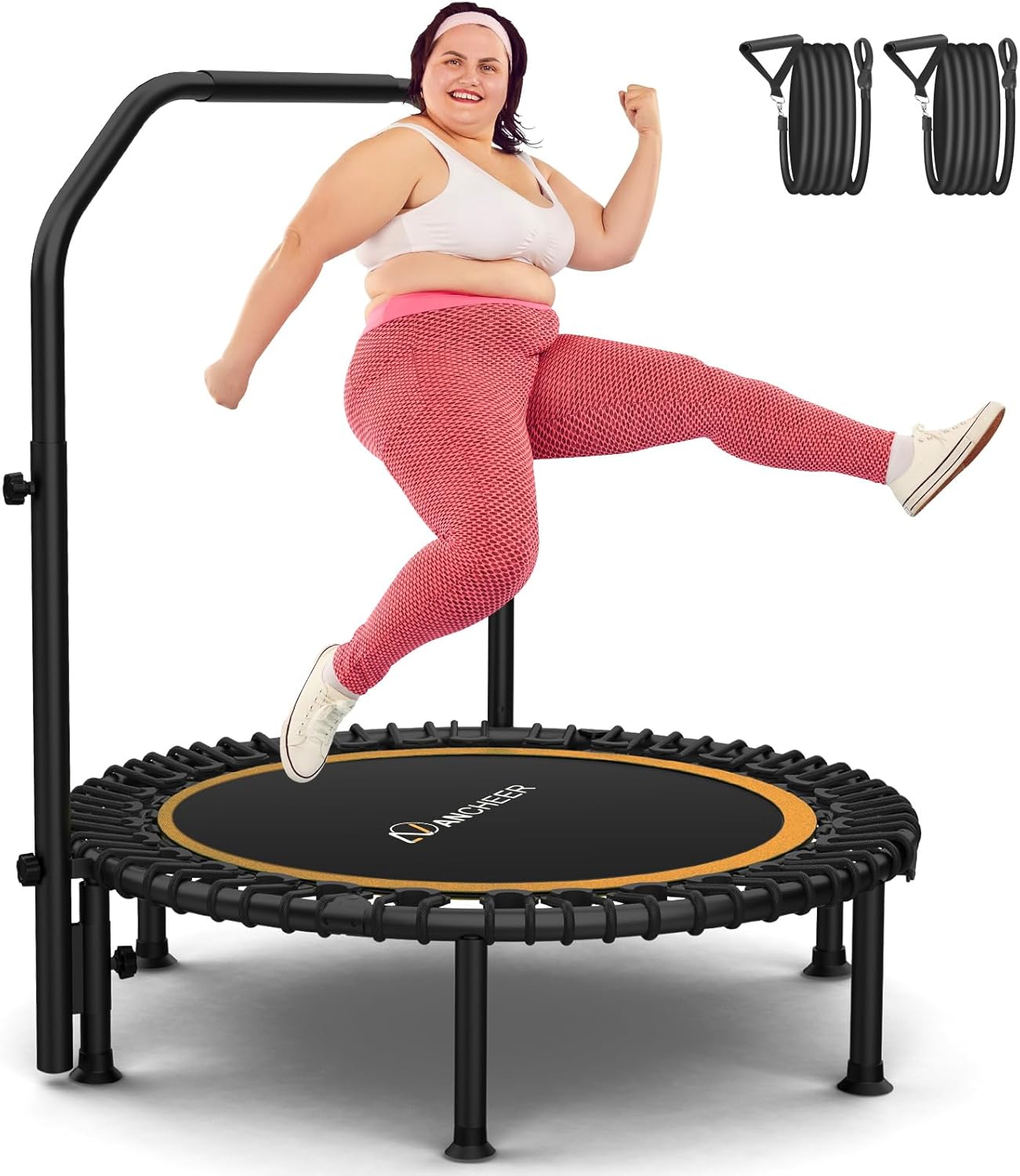 Bungee Rebounder Trampoline for Home Cardio and Fitness