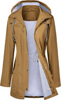 LOMON Raincoat Women Waterproof Long Hooded Trench - Travel Ready This