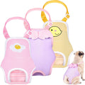 Dog Diaper Striped Sanitary Pantie 3-Pack with Adjustable Suspenders