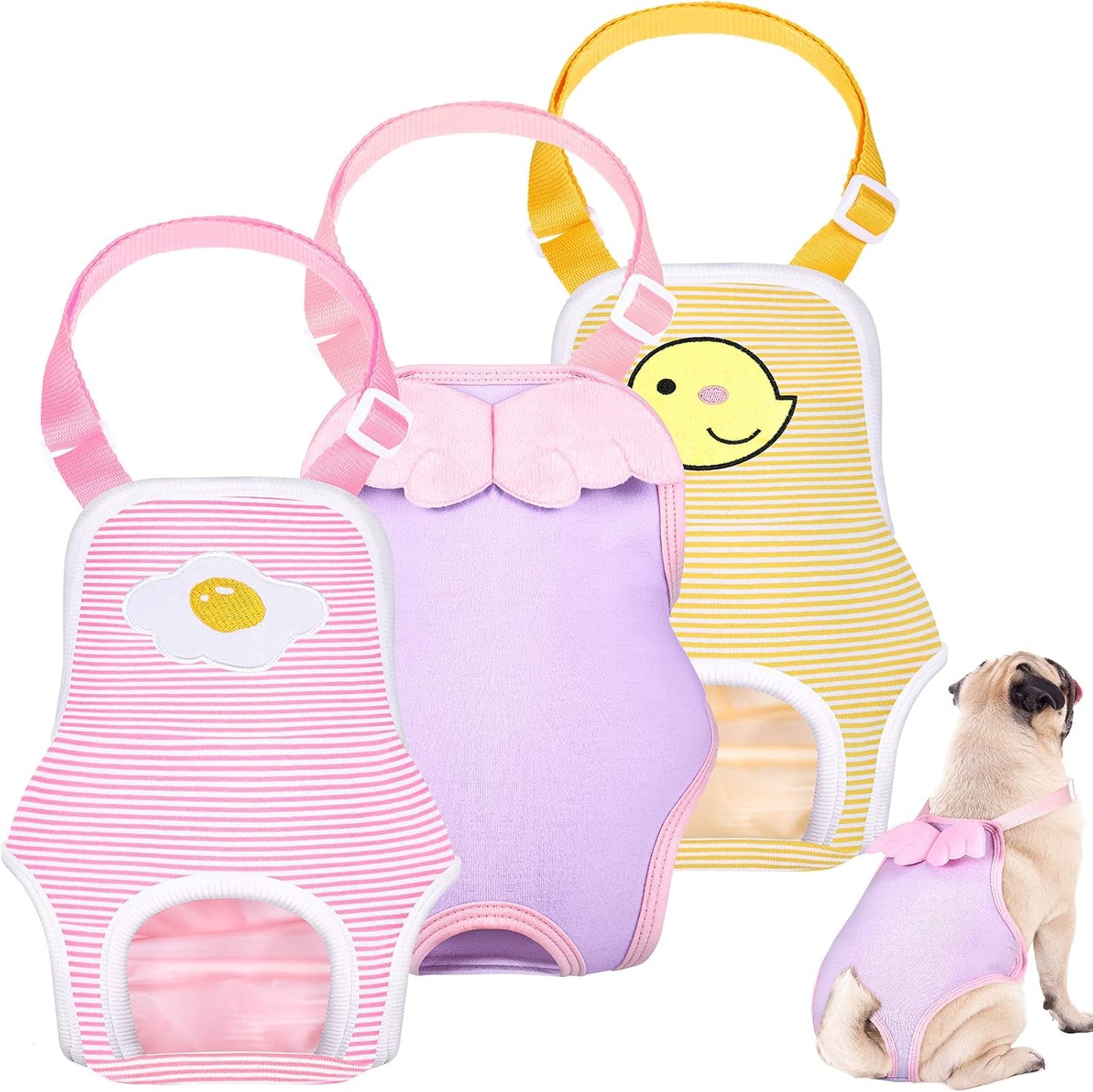 Washable Dog Diaper Set - Adjustable & Reusable