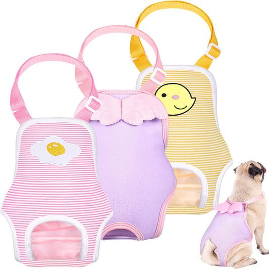 Washable Dog Diaper Set - Adjustable & Reusable