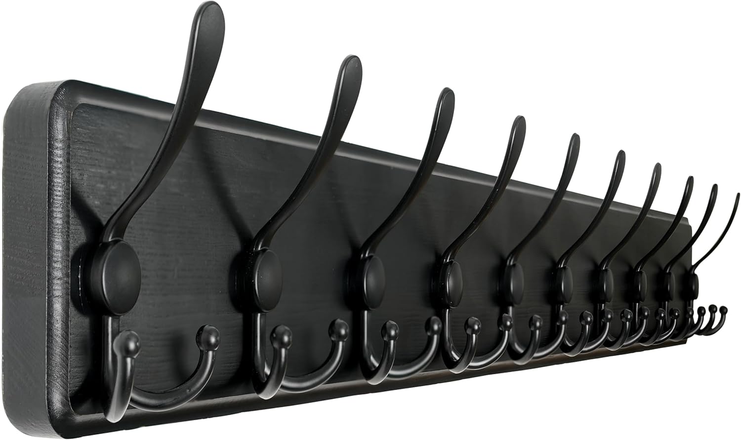 WEBI Coat Rack Wall Mount with 10 Tri Hooks for Coats and More