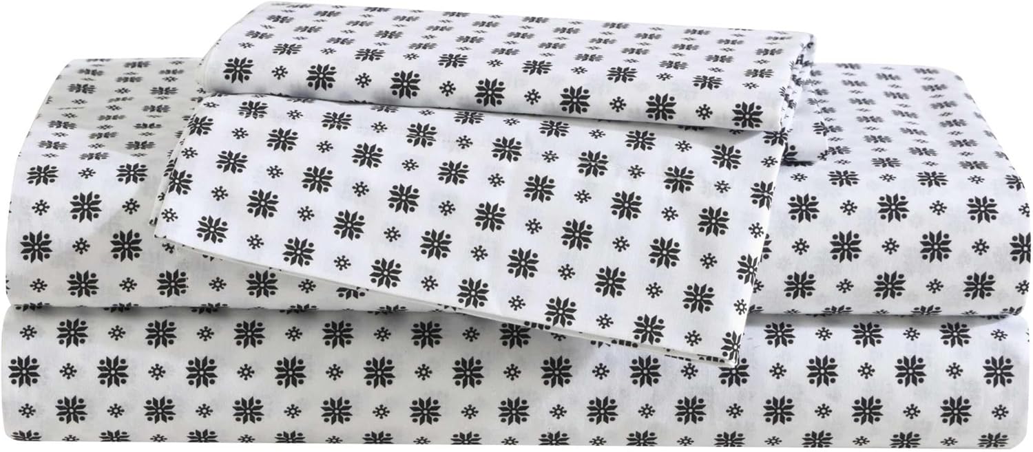 Eddie Bauer Twin Sheet Set - Premium Cotton Percale Bedding