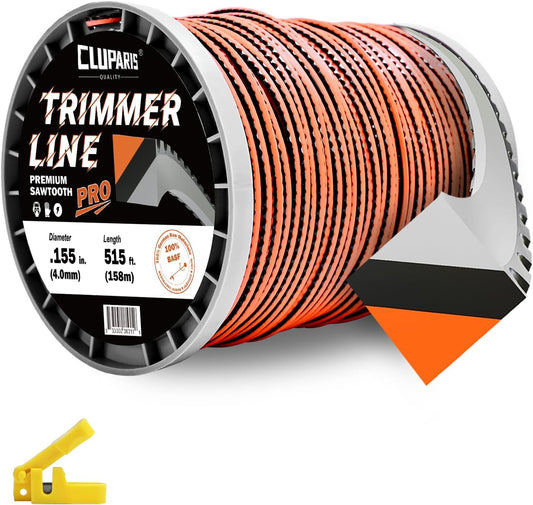 Cluparis 155 Sawtooth Trimmer Line for Heavy Duty Trimming