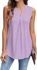 Newchoice Womens V Neck Sleeveless Tank Top - Lightweight Summer